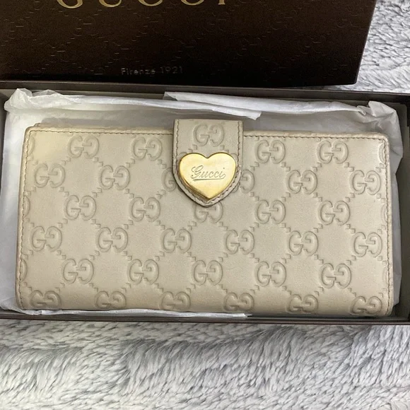 💛Gucci Long Wallet Guccissima Leather Beige💛 - Picture 2 of 12